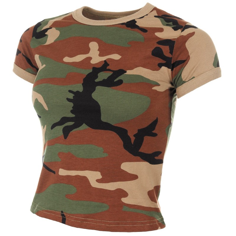 US T-Shirt, Damen - S - woodland