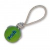 Planet Dog Fetch Ball with rope - green