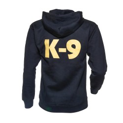 K9® - Pullover mit Zipp und Kapuze - XL - schwarz