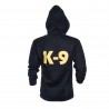 K9® - Pullover mit Zipp und Kapuze - M - schwarz