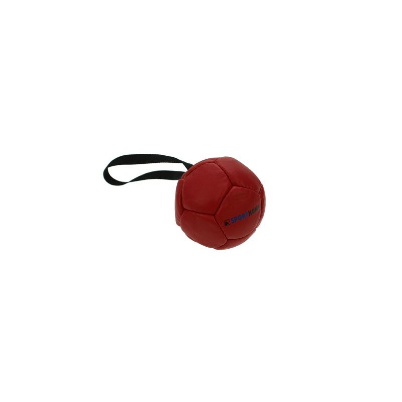 Sporthund Trainingsball 90mm - rot - schwimmend (Synthetikleder)