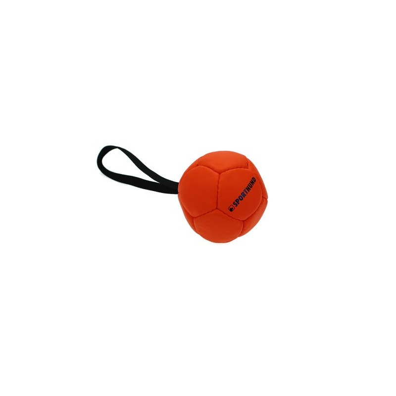 Sporthund Trainingsball 90mm - orange - schwimmend (Synthetikleder)