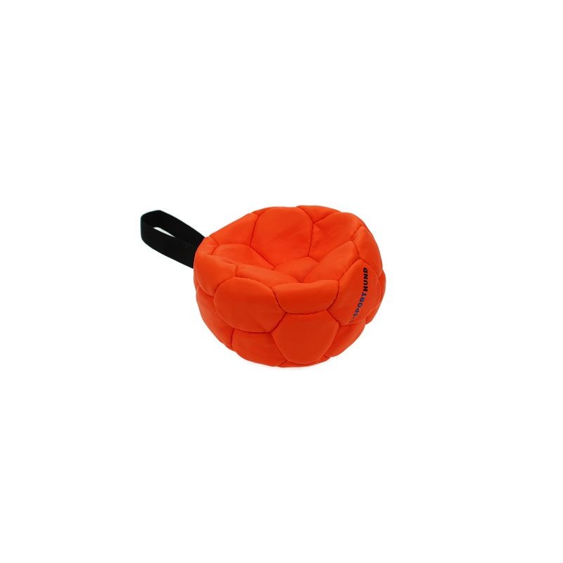 Sporthund Trainingsball 140mm - orange - schwimmen (Synthetikleder)