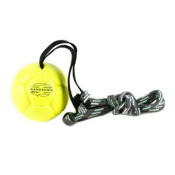 Trainingsball Leder - Neongelb - 80mm