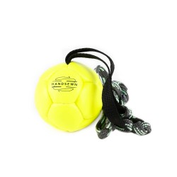 Trainingsball Leder - Neongelb - 80mm