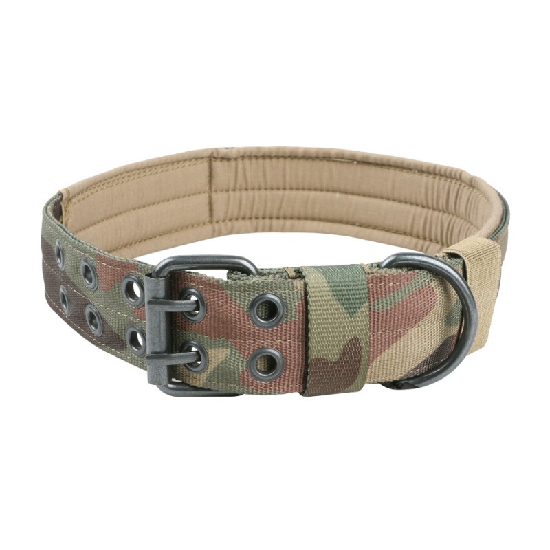 Halsband Military Style - L - woodland camo