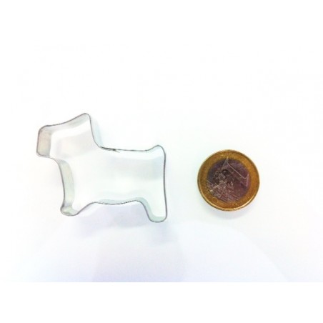 Keksausstecher - Mini Hund - Weißblech