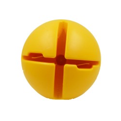 Hürdenfuß Multi gelb, befüllbar mit Kreuz für Ring