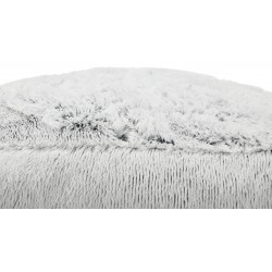 Kissen Harvey Flauschi eckig 120x80cm - weiß/schwarz