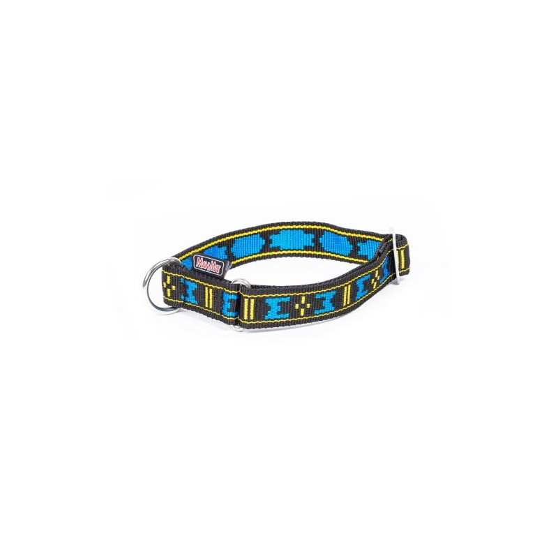Manmat verstellbares Halsband 30mm/30-55cm - blau M-M