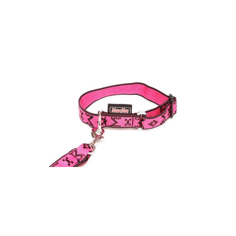Manmat Halsband Puppy 25mm/22-34cm - pink M-M