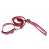 Manmat Halsband Puppy 25mm/22-34cm - pink M-M