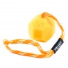 K9 Neon orange SOFT - fluoreszierend - Hundeball Naturkautschuck 60mm, verschließbare Schlaufe