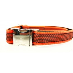 Gummiertes Halsband 20mm/30-50cm - orange