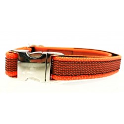 Gummiertes Halsband 20mm/45-65cm - orange