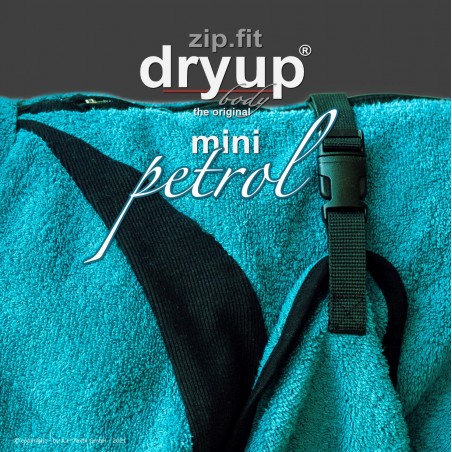 DryUp body ZIP.FIT Mini - petrol 30cm - Bademantel