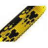 Halsband Pfoten gelb-schwarz 15mm/28-40cm