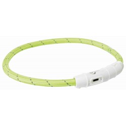 Leuchthalsband USB XS-S 35cm grün