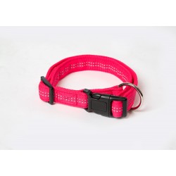 Hundehalsband - Super Soft - 20mm/30-50cm - hotpink