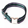 Premium Hundehalsband "Alu-Max®" - Muster - 15mm/25-35cm - grün