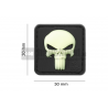 Patch - Punisher Rubber Patch Glow in the Dark