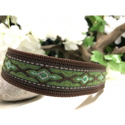 Halsband Smaragd - 3cm/38-60cm