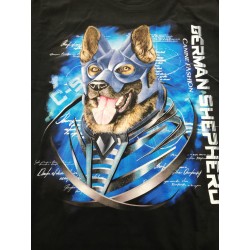 Schäferhund Blue Shirt - L