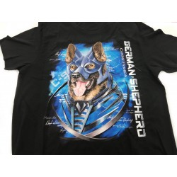 Schäferhund Blue Shirt - XXL