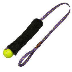 Sheepskin Bungee Chaser with Tennis Ball - Lila