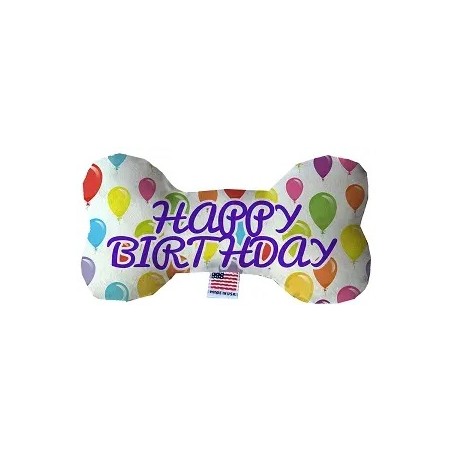 Spielknochen für Hunde - 15cm - Happy Birthday Baloons