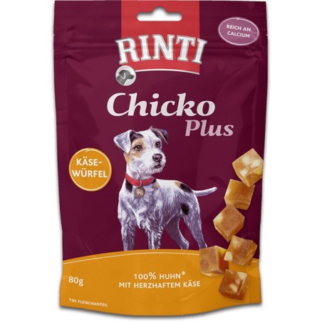 Rinti Chicko Plus - Käsewürfel mit Huhn - 80g