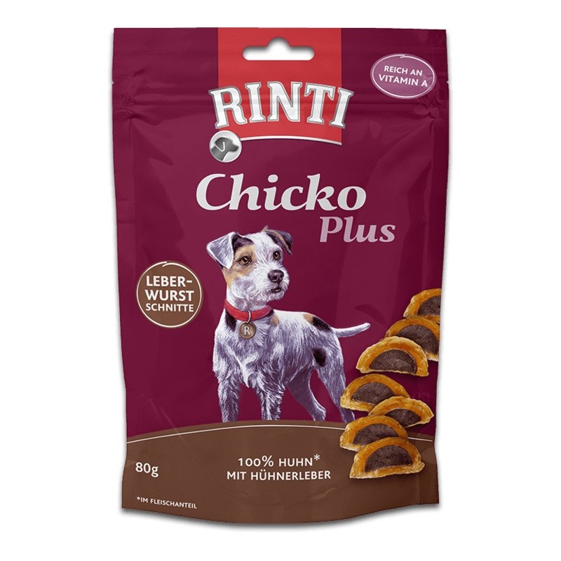 Rinti Chicko Plus - Leberwurstschnitten - 80g