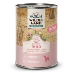 Wildes Land Classic PUPPY - Rind mit Süßkartoffeln - 400g