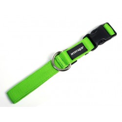 Nylon Halsband Profi 25mm neon grün 40-50cm