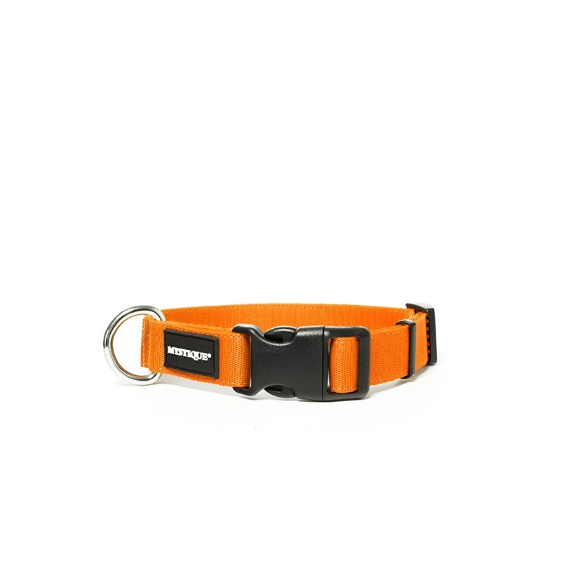 Nylon Halsband Profi 25mm neon orange 30-40cm