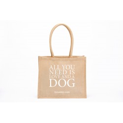 Eco Shopper Jute - All you need is love - Weiß
