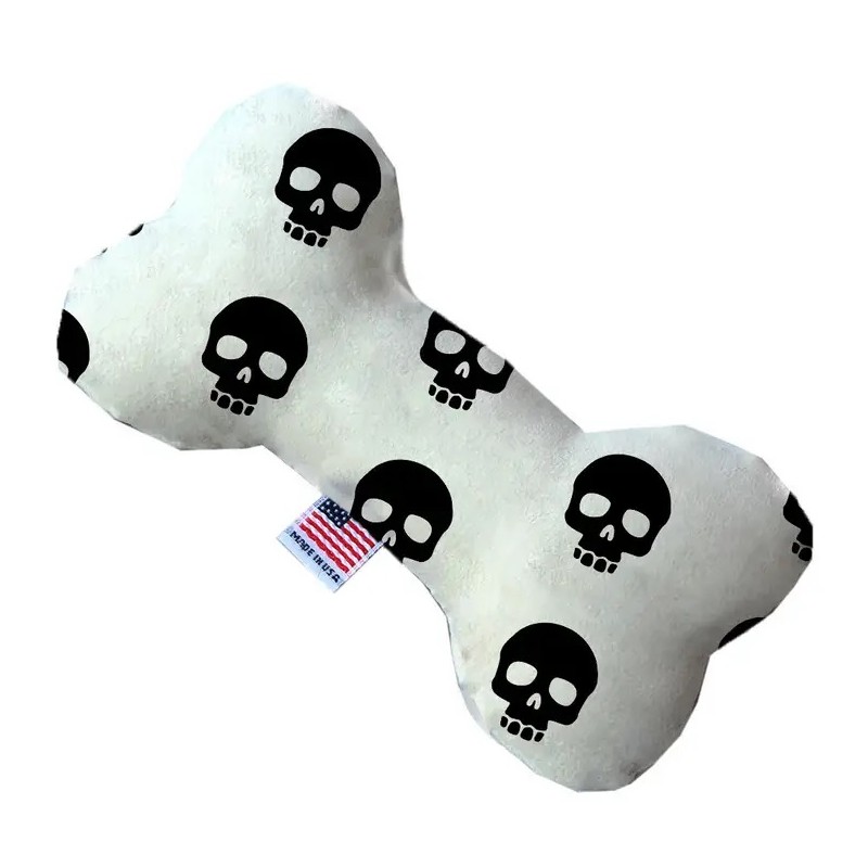 Spielknochen für Hunde - 15cm - Totenkopf Skull Black White