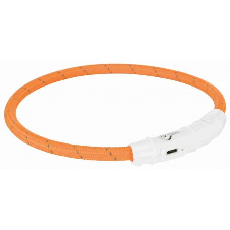 Leuchthalsband USB XS-S 35cm orange