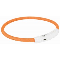 Leuchthalsband USB M/L 45cm orange