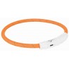 Leuchthalsband USB M/L 45cm orange