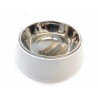 DoggyBowl Bowl - Metallic White - L