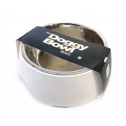 DoggyBowl Bowl - Metallic White - L