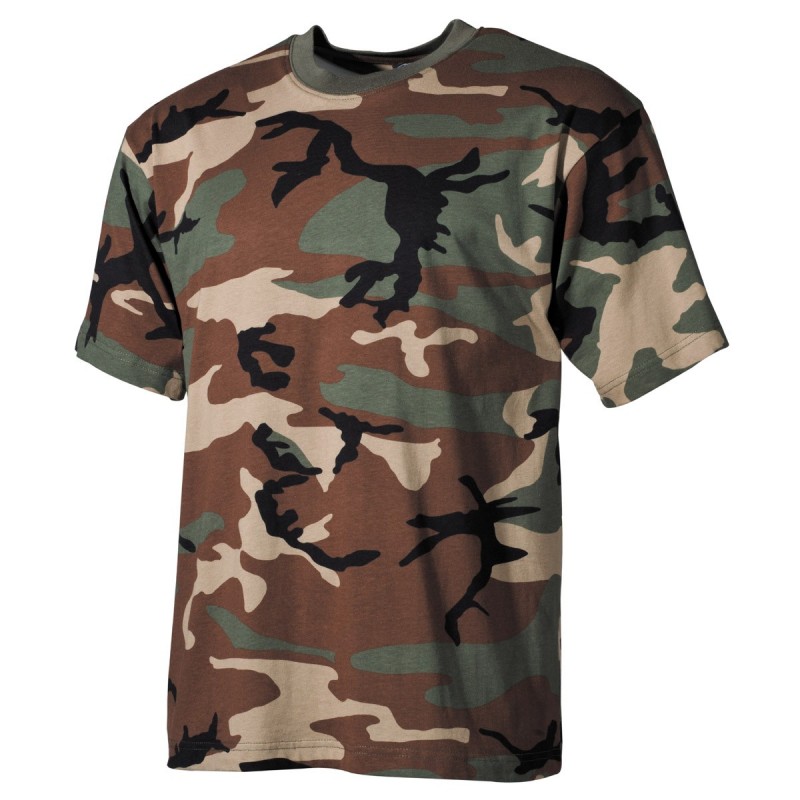 US T-Shirt, halbarm - M - woodland
