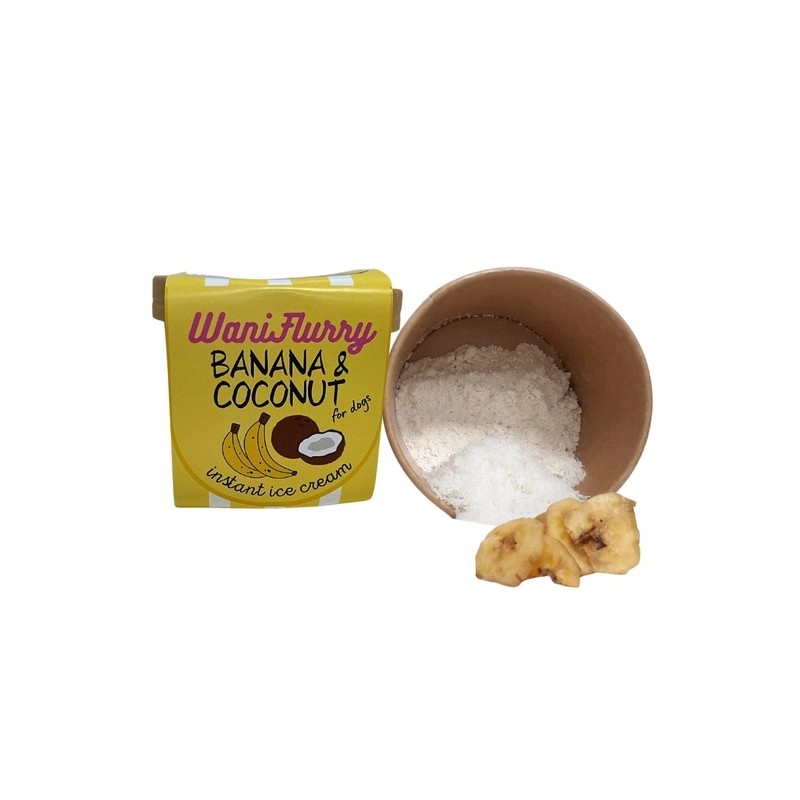 Banane und Kokosnuss - Instant-Eis für Hunde