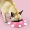 umweltfreundlicher Hundenapf mit Nieten - pink