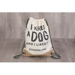 Turnbeutel Canvas - I kissed a dog and I liked it