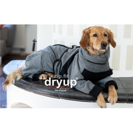 DryUp body ZIP.FIT - anthrazit XS (48cm) - Bademantel