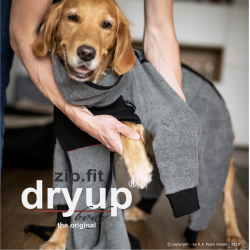 DryUp body ZIP.FIT - anthrazit S (56cm) - Bademantel