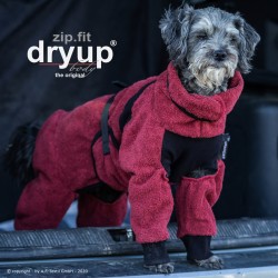 DryUp body ZIP.FIT Mini - bordeaux 45cm - Bademantel